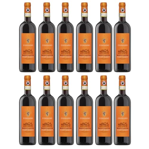 Azienda Uggiano Roccialta Chianti Classico DOCG Rotwein Rot Trocken Italien inkl. FeinWert E-Book (12 x 0,75l) von FeinWert