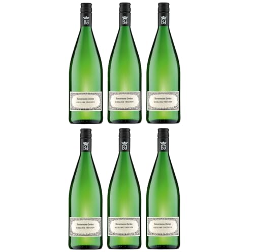 Bassermann-Jordan Riesling Weisswein Wein Trocken Pfalz Deutschland Inkl. FeinWert E-Book (6 x 1,0l) von FeinWert