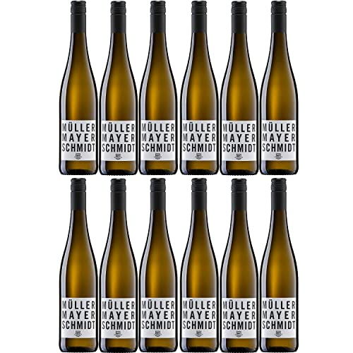 Bergdolt-Reif & Nett Müller-Mayer-Schmidt Müller-Thurgau Weißwein Wein trocken Pfalz I FeinWert Paket (12 x 0,75l) von FeinWert