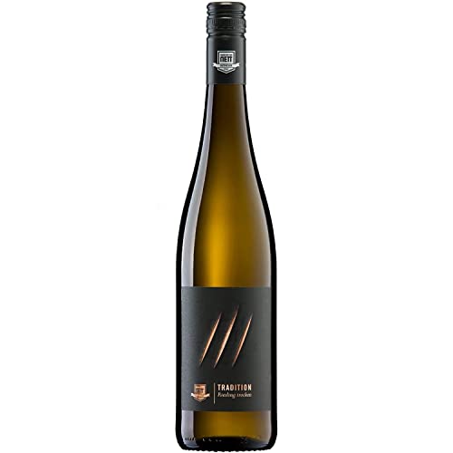 Bergdolt-Reif & Nett Tradition Riesling Weißwein Wein trocken Pfalz I FeinWert Paket (1 x 0,75l) von FeinWert