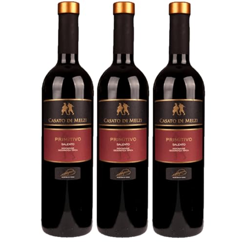 Biscardo Casato di Melzi Primitivo Salento IGT trocken Rotwein Rot Trocken Italien inkl. FeinWert E-Book (3 x 0,75l) von FeinWert