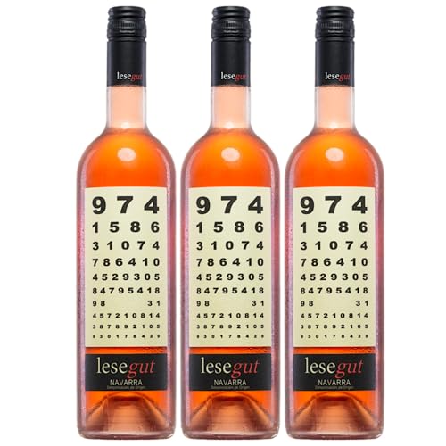 Bodegas Agronavarra Lesegut Rosado Trocken Roséwein Vegan Spanien inkl. FeinWert E-Book (3 x 0,75 l) von FeinWert