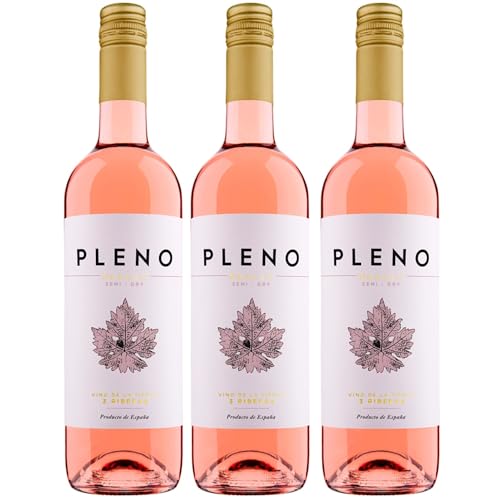 Bodegas Agronavarra Pleno Rosado Semi-Dry Halbtrocken Roséwein Vegan Spanien inkl. FeinWert E-Book (3 x 0,75 l) von FeinWert