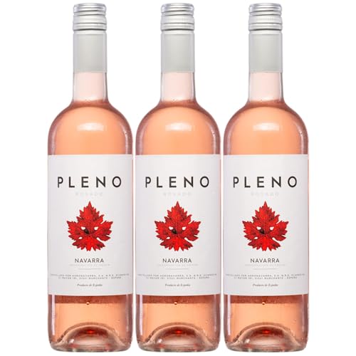 Bodegas Agronavarra Pleno Rosado Trocken Roséwein Vegan Spanien inkl. FeinWert E-Book (3 x 0,75 l) von FeinWert