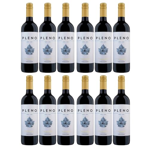 Bodegas Agronavarra Pleno Tempranillo Semi-Dry Halbtrocken Rotwein Vegan Spanien inkl. FeinWert E-Book (12 x 0,75 l) von FeinWert