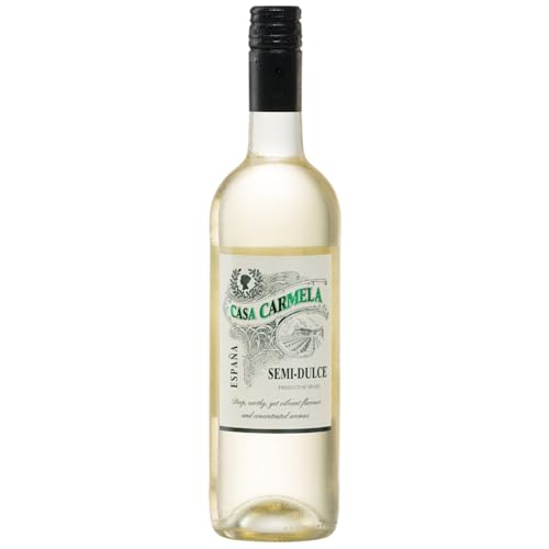 Bodegas Castaño Casa Carmela Semi-Dulce Blanco Halbtrocken Weißwein Vegan Spanien inkl. FeinWert E-Book (1 x 0,75 l) von FeinWert