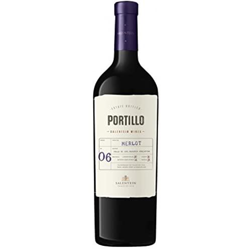 Bodegas Salentein Portillo Merlot Rotwein Wein Trocken Mendoza Argentinien inkl. FeinWert E-Book (1 x 0,75l) von FeinWert