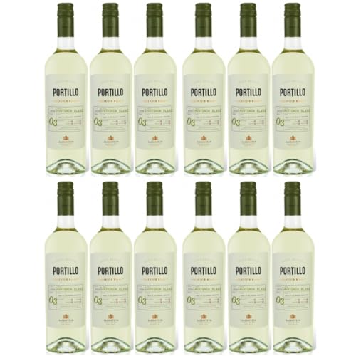 Bodegas Salentein Portillo Sauvignon Blanc Weiddwein Wein Trocken Mendoza Argentinien inkl. FeinWert E-Book (12 x 0,75l) von FeinWert