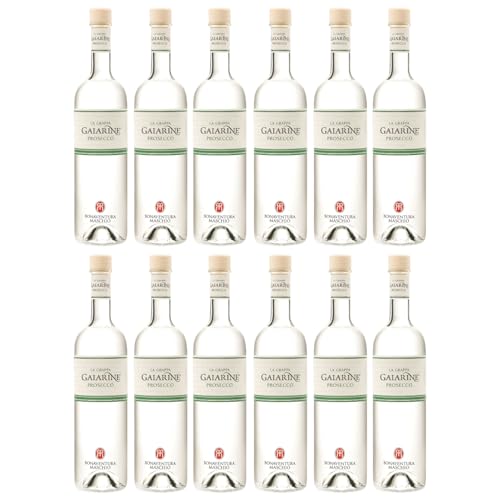 Bonaventura Maschio La Grappa Gaiarine Vitigno Unico Grappa Di Prosecco Spirituose Italien Inkl. FeinWert E-Book (12 x 0,7l) von FeinWert