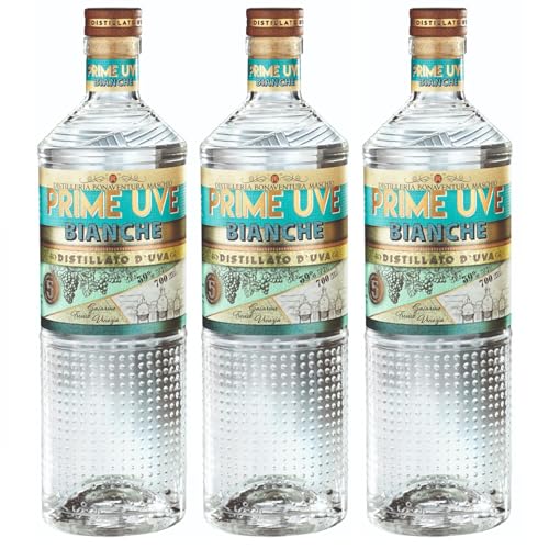 Bonaventura Maschio Prime Uve - Distillato D'uva Bianche Traubenbrand Italien Inkl. FeinWert E-Book (3 x 0,7l) von FeinWert