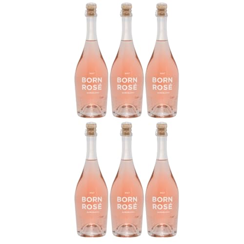 Born Rosé Sparkling Rosé Schaumwein Bio Wein trocken Spanien inkl. FeinWert E-Book (6 x 0,75l) von FeinWert