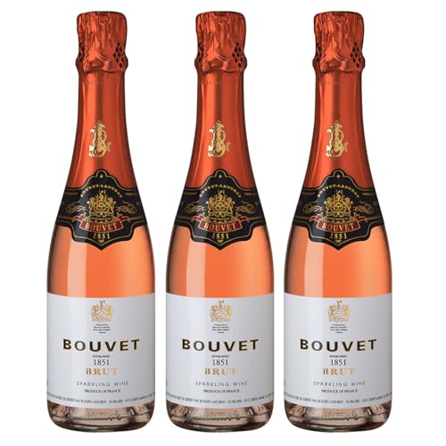 Bouvet Ladubay 1851 Brut Rosé Méthode Traditionelle Schaumwein Frankreich inkl. FeinWert E-Book (3 x 0,375l) von FeinWert