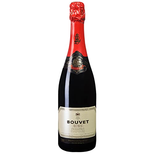 Bouvet Rubis Excellence Rouge Rot Schaumwein Demi-sec Méthode traditionelle vegan Frankreich inkl. FeinWert E-Book (1 x 0,75 l) von FeinWert