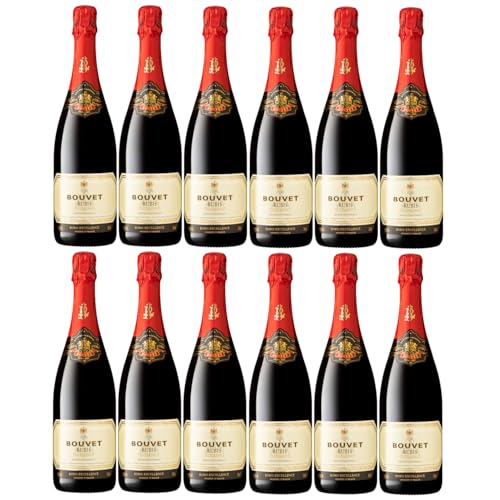 Bouvet Rubis Excellence Rouge Rot Schaumwein Demi-sec Méthode traditionelle vegan Frankreich inkl. FeinWert E-Book (12 x 0,75 l) von FeinWert