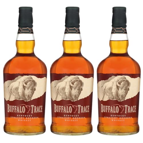 Buffalo Trace Bourbon Whiskey USA inkl. FeinWert E-Book (3 x 0,7l) von FeinWert