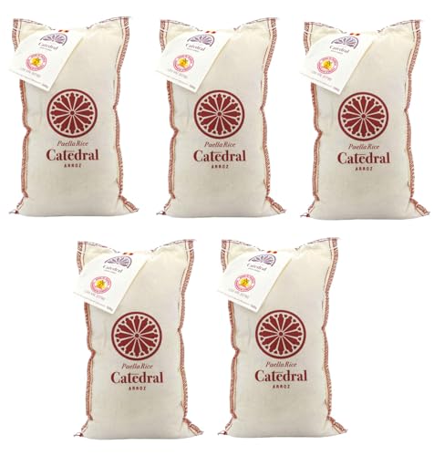 CATEDRAL - Reis aus Valencia DOP Rundkornreis Paella 500g (5 Säcke, 2,5 kg) von FeinWert