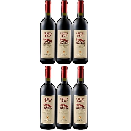 Cantina di Santadi Grotta Rossa DOC Rotwein Wein Trocken Santadi Sardinien Italien inkl. FeinWert E-Book (6 x 0,75l) von FeinWert