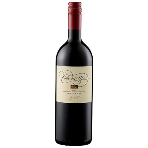 Cantine Minini Corte dei Mori Nero d’Avola Sicilia DOC 1 Liter Rotwein Wein Trocken Sizilien Italien inkl. FeinWert E-Book (1 x 1l) von FeinWert