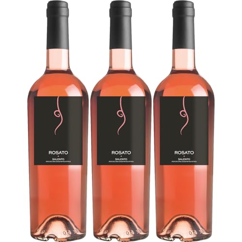 Cantine Minini Salento Rosato IGT Tialini Minini Roséwein Wein Trocken Apulien Italien inkl. FeinWert E-Book(3 x 0,75l) von FeinWert