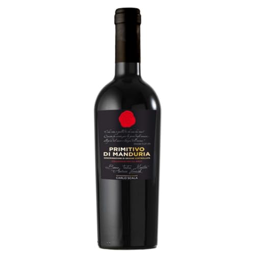 Carlo Scala - Primitivo di Manduria DOC Primitivo Rotwein Italien rot trocken inkl. FeinWert E-Book (1 x 0,75l) von FeinWert