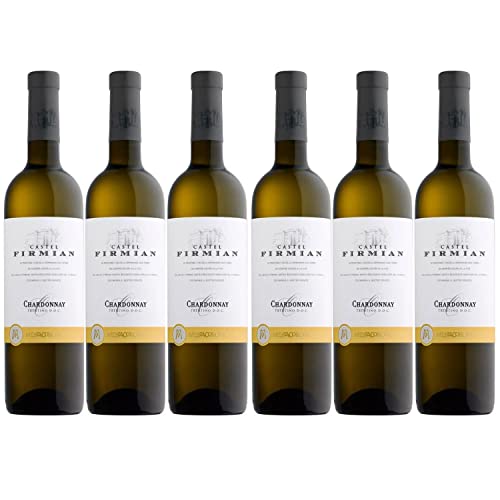 Castel Firmian Chardonnay Trentino DOC Weißwein Wein trocken Italien I FeinWert Paket (6 Flaschen) von FeinWert