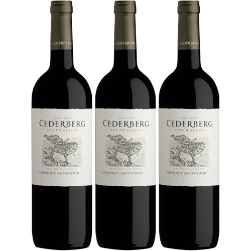 Cederberg Cabernet Sauvignon Rotwein Wein Trocken Südafrika inkl. FeinWert E-Book (3 x 0,75l) von FeinWert