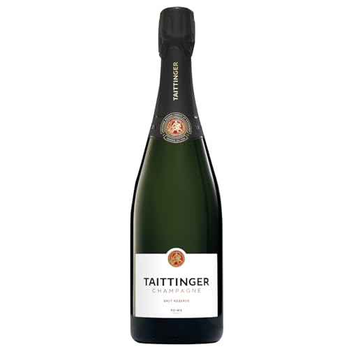 Champagne Taittinger Brut Réserve Schaumwein Trocken Weiss Frankreich inkl. FeinWert E-Book (1 x 0,75l) von FeinWert