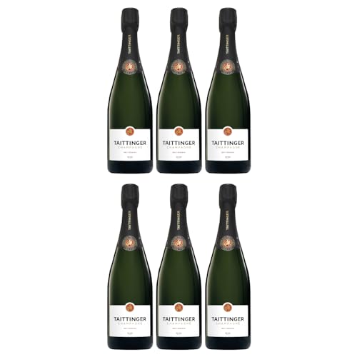 Champagne Taittinger Brut Réserve Schaumwein Trocken Weiss Frankreich inkl. FeinWert E-Book (3 x 0,75l) von FeinWert