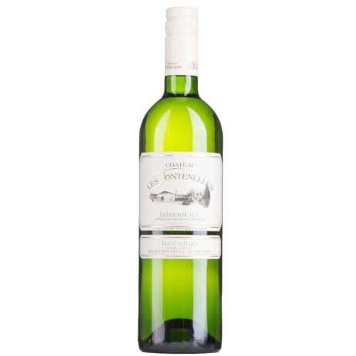 Château Les Fontenelles Bergerac Blanc Sec Weißwein Weiss Trocken Frankreich inkl. FeinWert E-Book (1 x 0,75l) von FeinWert