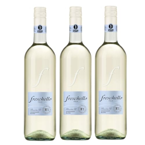 Cielo - Freschello Bianco Garganega Trebbiano Weißwein Italien weiß trocken inkl. FeinWert-E-Book (3 x 0,75l) von FeinWert