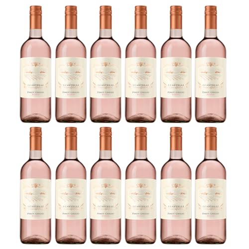 Cielo - Pinot Grigio Rosé DOC "I Castelli Romeo e Giulietta" Pinot Grigio Roséwein Italien rosé trocken inkl. FeinWert E-Book (12 x 0,75l) von FeinWert