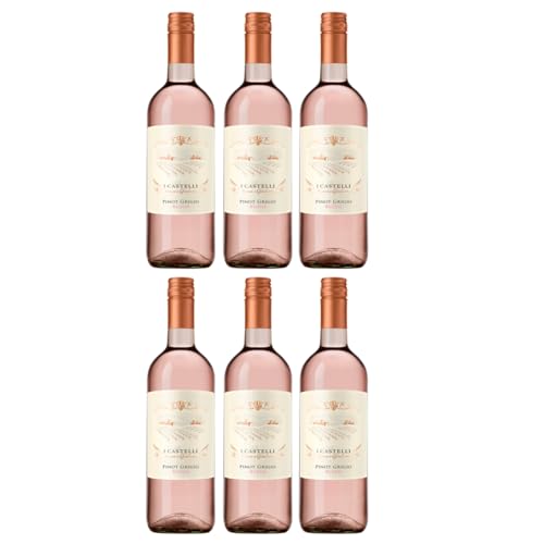 Cielo - Pinot Grigio Rosé DOC "I Castelli Romeo e Giulietta" Pinot Grigio Roséwein Italien rosé trocken inkl. FeinWert E-Book (6 x 0,75l) von FeinWert