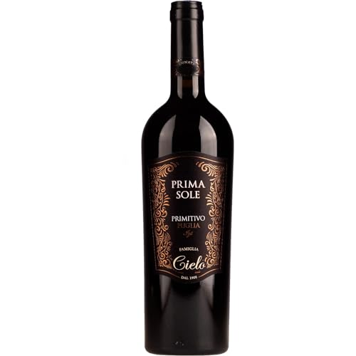 Cielo e Terra Primasole Primitivo Puglia IGT Rotwein Rot Trocken Italien inkl. FeinWert E-Book (1 x 0,75l) von FeinWert