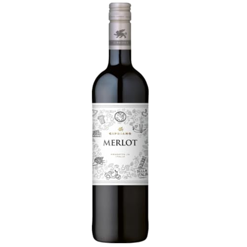 Cipriano Merlot Veneto IGT Rotwein Trocken Italien inkl. FeinWert E-Book (1 x 0,75l) von FeinWert