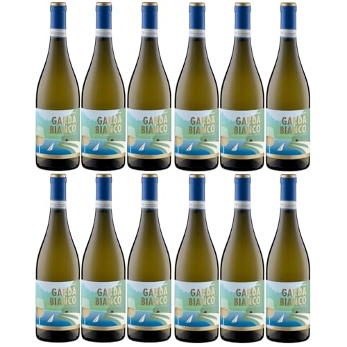 Delibori Garda Bianco Il Laghetto DOC Weißwein Weißwein Wein trocken Italien Inkl. FeinWert E-Book (12 x 0,75l) von FeinWert