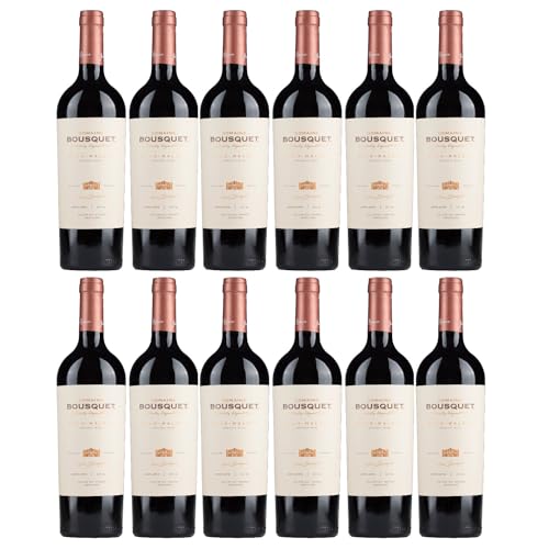 Domaine Bousquet Malbec Grande Reserve Rot trocken Rotwein Argentinien Bio inkl. FeinWert E-Book (12 x 0,75l) von FeinWert