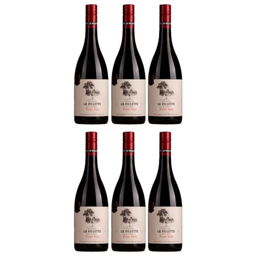 Domaine de La Villette Pinot Noir VdF Rotwein Rot trocken Frankreich inkl. FeinWert E-Book (6 x 0,75l) von FeinWert