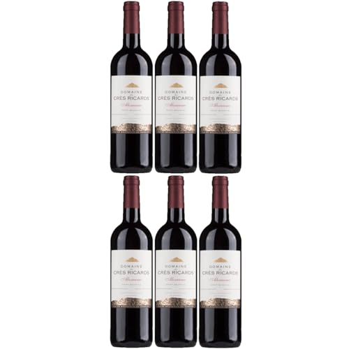 Domaine des Crès Ricards Alexaume Mont Baudile Rotwein Rot trocken Frankreich inkl. FeinWert E-Book (6 x 0,75l) von FeinWert