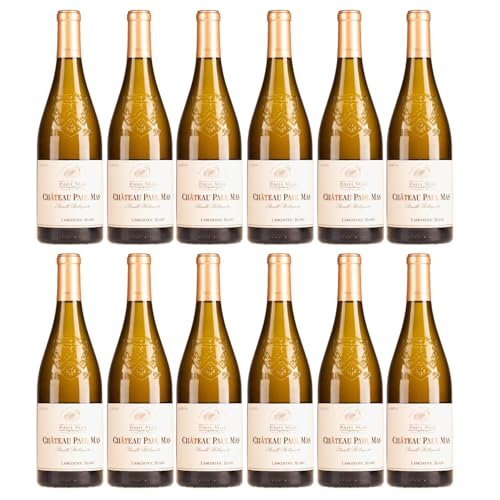 Domaines Paul Mas Château Paul Mas Parcelle Belluguette Languedoc Blanc Weisswein Weiss trocken Frankreich inkl. FeinWert E-Book (12 x 0,75l) von FeinWert