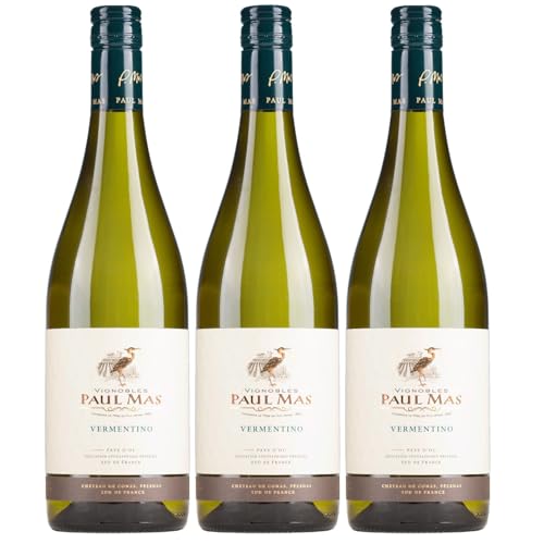 Domaines Paul Mas Classique Vermentino Weisswein Weiss trocken Frankreich inkl. FeinWert E-Book (3 x 0,75l) von FeinWert