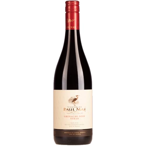 Domaines Paul Mas Grenache Noir Syrah IGP Rotwein Rot trocken Frankreich inkl. FeinWert E-Book (1 x 0,75l) von FeinWert