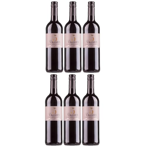 Domaines Paul Mas Les 5 Vallées Merlot Grenache VdF Rotwein Wein trocken Frankreich inkl. FeinWert E-Book (6 x 0,75l) von FeinWert