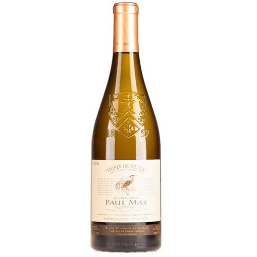 Domaines Paul Mas Paul Mas Vignes de Nicole Chardonnay Viognier Weisswein Weiss trocken Frankreich inkl. FeinWert E-Book (1 x 0,75l) von FeinWert