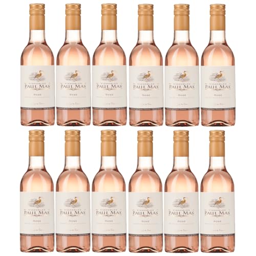 Domaines Paul Mas Rosé Syrah Roséwein Wein trocken Frankreich inkl. FeinWert E-Book (12 x 0,25l) von FeinWert