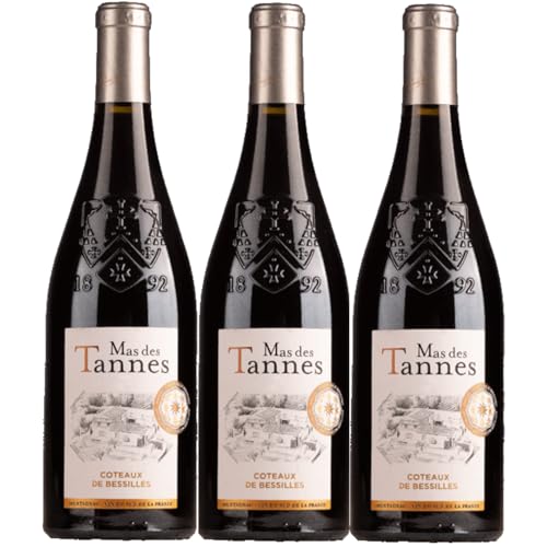 Domaines Paul Mas des Tannes Classique Rouge Bio Rotwein Rot trocken Frankreich inkl. FeinWert E-Book (3 x 0,75l) von FeinWert