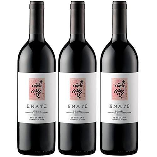 Enate DO Crianza Rotwein Wein Trocken Somontano Spanien inkl. FeinWert E-Book (3 x 0,75l) von FeinWert