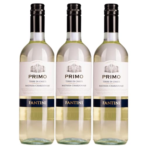 Farnese Fantini PRIMO Malvasia Chardonnay Weisswein Weiss trocken Italien inkl. FeinWert E-Book (3 x 0,75l) von FeinWert