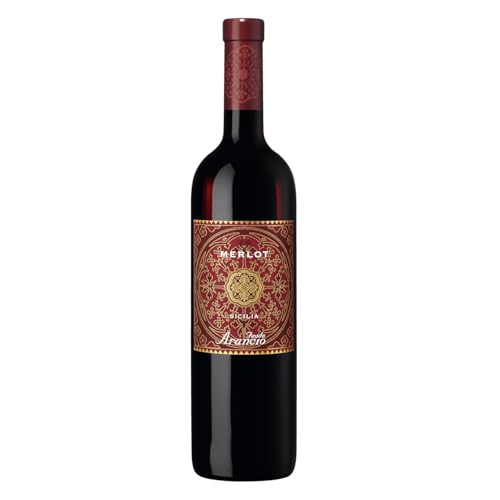 Feudo Arancio Merlot Sicilia DOC Sizilien Rotwein trocken Italien inkl. FeinWert E-Book (1 x 0.75l) von FeinWert