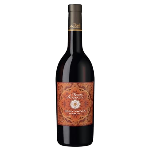 Feudo Arancio Nero d’Avola Sicilia DOC Sizilien Rotwein trocken Italien inkl. FeinWert E-Book (1 x 0.75l) von FeinWert