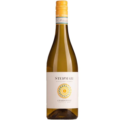 Feudo Arancio Stemmari Chardonnay IGT Weisswein Wein Trocken Sizilien Italien inkl. FeinWert E-Book (1 x 0,75l) von FeinWert